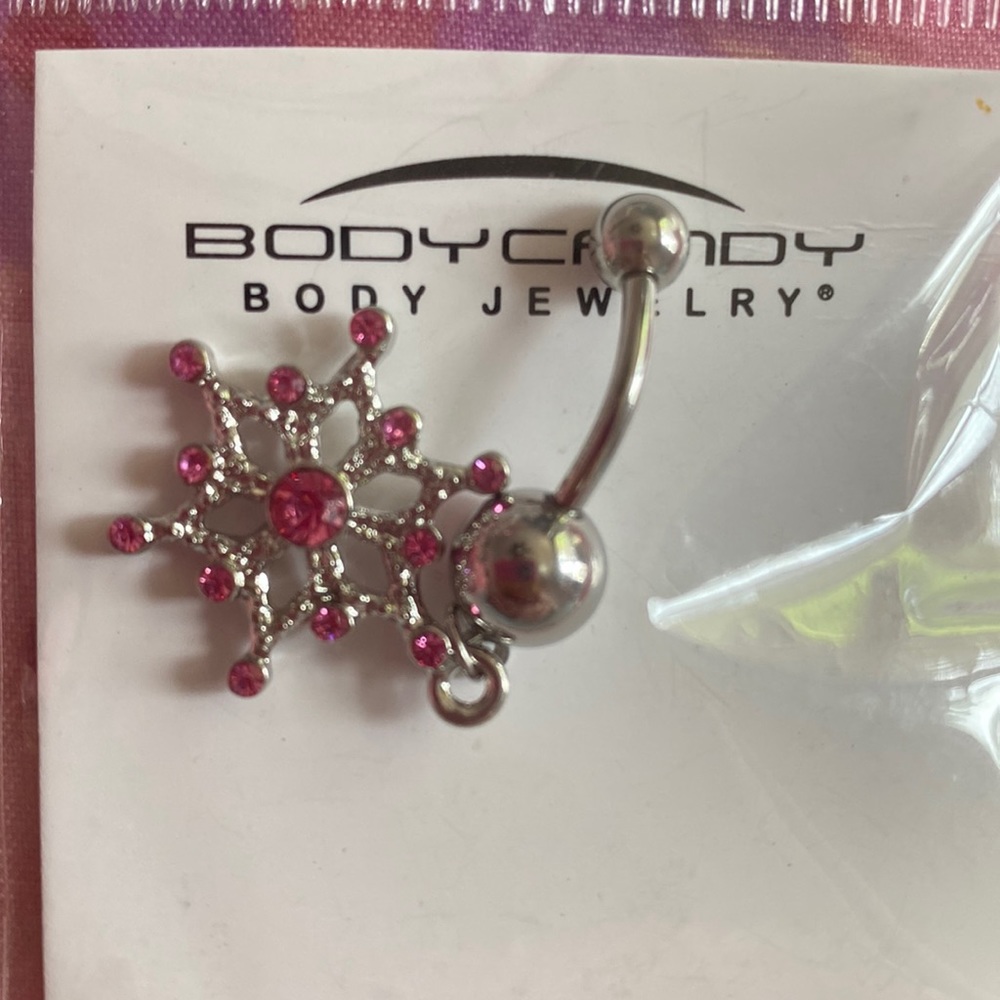 14g Snowflake Belly Button Ring